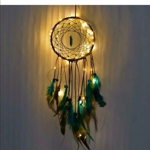 Dream catcher w/ LED lights & gemstone